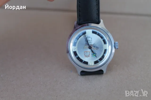 СССР мъжки ръчен часовник ''Восток''  на циферблата е изобразен папа''Йоан Павел II'', снимка 8 - Мъжки - 50024279