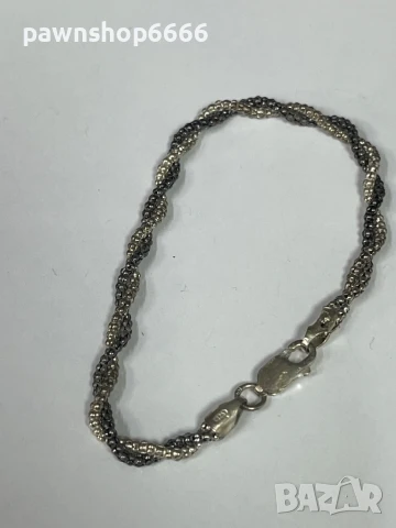 Сребърна гривна 925, снимка 4 - Гривни - 51249876