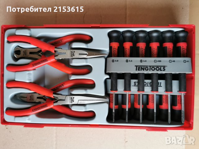 Teng Tools TTMI16 тенг 16 броя комплет малки клещи и отвертки