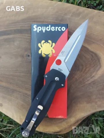 Сгъваем нож Spyderco Schempp Euro Edge, снимка 6 - Ножове - 49641700