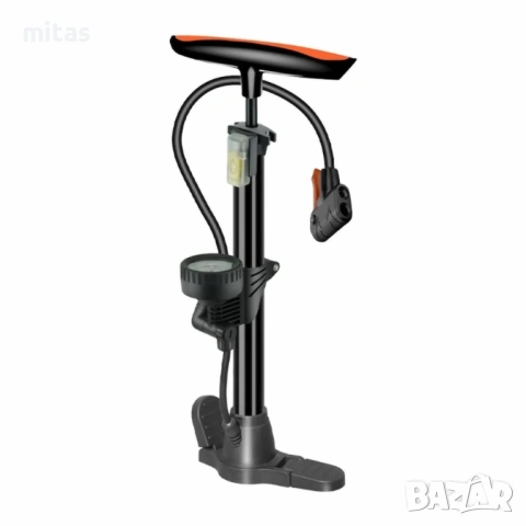 Ръчна помпа с манометър MARTAR, Стоманена, Сгъваема, 11 Bar / 160 PSI, снимка 2 - Аксесоари за велосипеди - 53177288