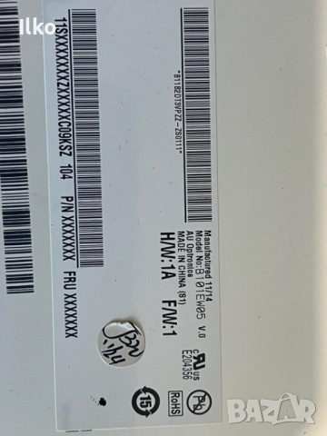 Продавам матрица Model B101EW05 V0 , снимка 2 - Части за лаптопи - 53389672