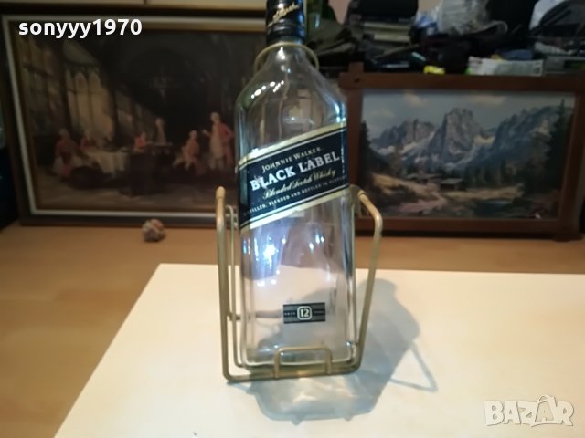 johney walker-black BIG 3l празно шише с люлка 1507211129, снимка 3 - Колекции - 33526765