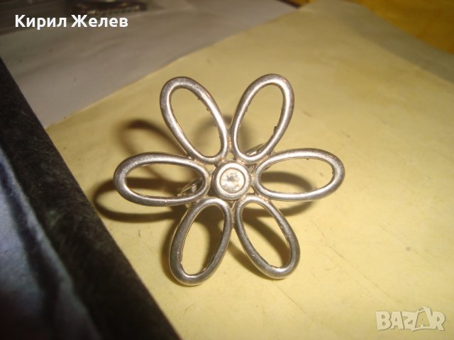 ФЛОРАЛЕН СРЕБЪРЕН АРТ ПРЪСТЕН СРЕБРО 925 ЦВЕТЕ МАРГАРИТКА ПРЕКРАСНА МАЙСТОРСКА ИЗРАБОТКА 27177, снимка 11 - Пръстени - 36795452