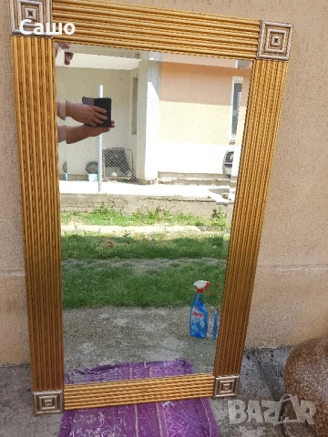 Огледало кристално позлатена рамка, снимка 11 - Антикварни и старинни предмети - 50668203