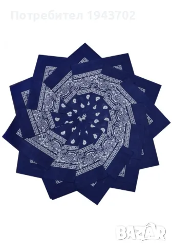 Кърпа за глава бандана Bandana в тъмносиньо, снимка 2 - Шалове - 47840239