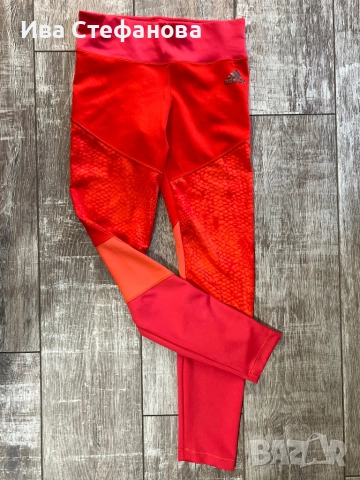 Нов неоново оранжев оригинален клин Adidas 13 -14 годишно дете , снимка 2 - Детски клинове - 50263799