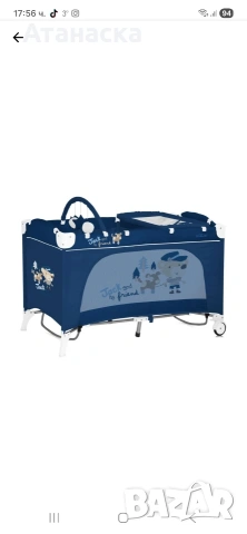 Бебешка сгъваема кошара Lorelli на 2 нива с люлеещ механизъм