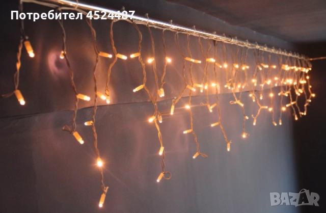 Коледна LED светлинна завеса, снимка 2 - Лед осветление - 51466235