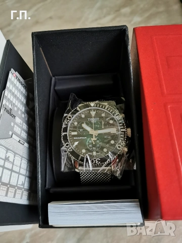 Мъжки часовник Tissot Seastar 1000 T-Sport Steel Chronograph, снимка 7 - Мъжки - 53141424