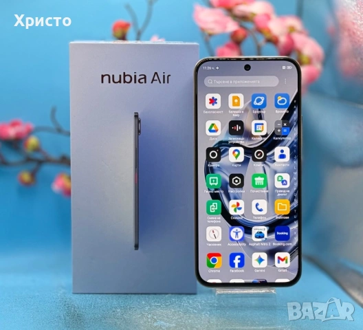 Смартфон ZTE nubia AIR, Dual SIM, 8GB, 256GB, 5G, Titanium Desert  , снимка 2 - Други - 53207718