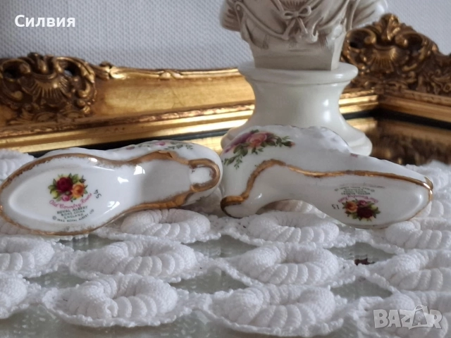 Декоративна обувка *Royal Albert Old Country Roses* 🌹 , снимка 5 - Декорация за дома - 52769127