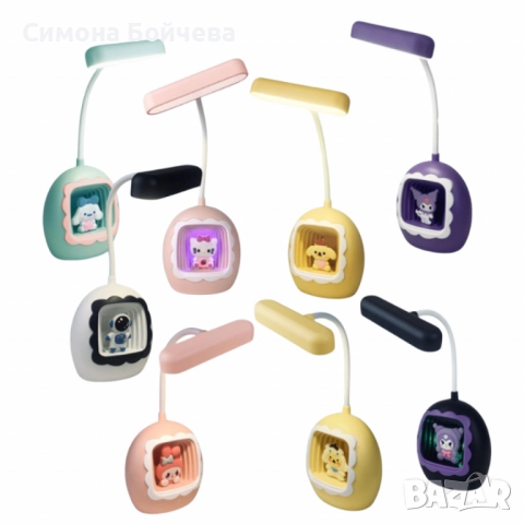 Детска LED настолна лампа с фигурки – забавна светлина за мечтатели