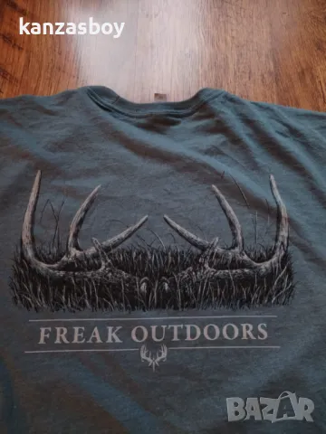 freak outdoors - мъжки ловни тениска КАТО НОВИ ХЛ / 2ХЛ, снимка 2 - Тениски - 49731248