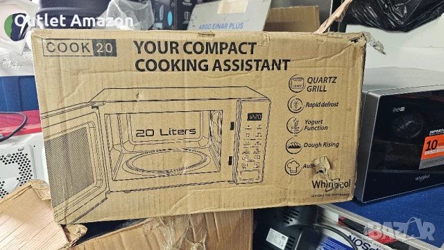 Микровълнова фурна с грил Whirlpool 20L (MWP 203 SB) 700W

, снимка 7 - Микровълнови - 50737486