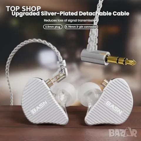 Нови Професионални IEM слушалки BASN Mix-PD с планарен и динамичен драйвер, снимка 5 - Слушалки и портативни колонки - 49451018