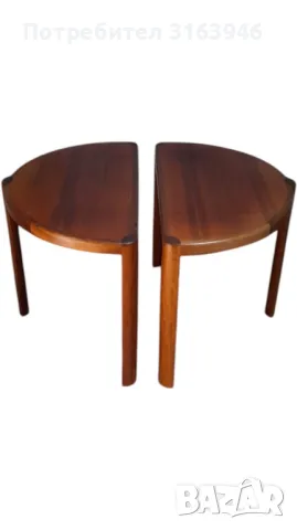 Скандинавски конзолни маси 1960 г., комплект от 2бр