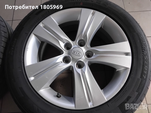 4бр. ал. джанти Kia (оригинални) 5x114,3 , 6,5x17 , ET35 , централен отвор 67,1мм, снимка 2 - Гуми и джанти - 51810159