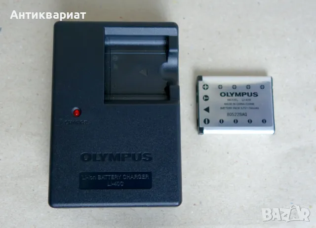 Оригинални зарядно Olympus Li-40C и батерия Olympus Li-42B, снимка 1