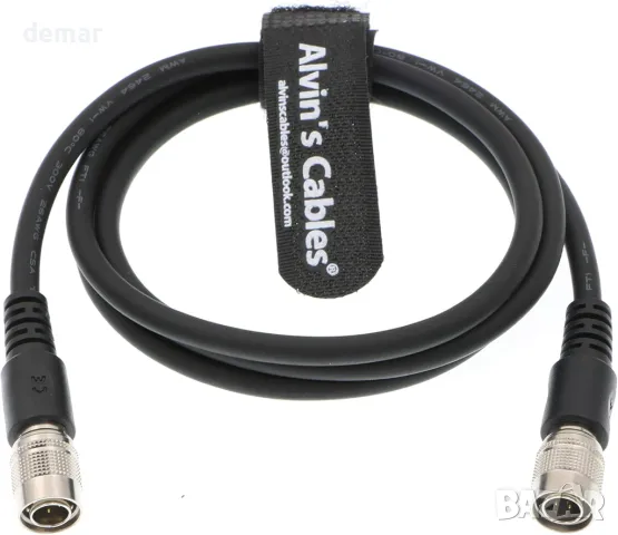 Alvin's Cables 4 Pin Hirose мъжки към мъжки захранващ кабел за звукови устройства миксери 1M, снимка 2 - Други - 47447798