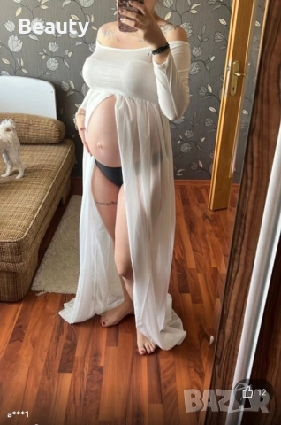 Рокля за фотосесия на бременни, снимка 3 - Дрехи за бременни - 52203969