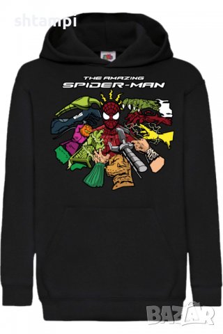 Детски Суитчър/Суитшърт Spider-man 13,Spider-man,Игра,Подарък,Изненада,Забавление,Рожден Ден