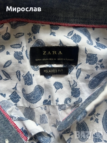 ZARA - Спортна риза, снимка 3 - Ризи - 52286597