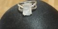 Сребърен пръстен с лунен камък, снимка 3