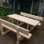 Комплект маса с две пейки , снимка 2