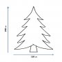 Коледна елха с шишарки,962 клонки, 200х130 см.Метална стойка, снимка 2