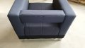 Фотьойли - кресла текстилна  тъмно синя дамаска 6бр , снимка 3