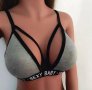 3 ЛЕВА ‼️ Текстилни бюстиета с ластик SEXY BABY ❤️ Налични размери S , M , L и XL ✔️ , снимка 2