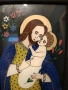 Картина икона найвизъм върху стъкло, снимка 3