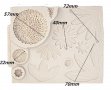 Голям слънчоглед тичинка листа части пано силиконов молд форма фондан шоколад гипс украса торта , снимка 2