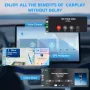 Нов Мини Безжичен CarPlay за iPhone Авто Свързване в Секунди Айфон кола, снимка 3