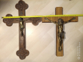 Стар кръст разпятие Христово,голям,тежък кръст от божи гроб,донесен преди 50,Исус Христос, снимка 14