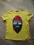 Жълта тениска Череп с брада. размер L-XL. DRONE., снимка 1