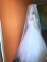 Булчинска рокля №3 - НОВА ! С воал, чанта, ръкавици и венче, снимка 6
