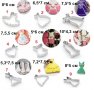 9 вида рокля метална форма резец за сладки мъфини кексчета фондан украса, снимка 1 - Форми - 27194881