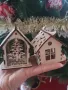 дървени коледни -елхи,фенери,къщички , снимка 8