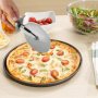 Класически нож за рязане на пица с дървена дръжка, снимка 1 - Прибори за хранене, готвене и сервиране - 35356849