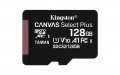 ФЛАШ КАРТА MicroSD 128 GB Kingston + SD адаптер клас 10 Canvas Plus Трансфлаш SecureDigital class 10, снимка 3
