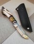 Ръчно изработен ловен нож от марка KD handmade knives ловни ножове, снимка 1 - Ловно оръжие - 39889849