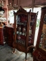 Антикварна дървена витрина , снимка 6