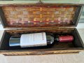 Луксозна кутия за алкохол от ратан и дърво, снимка 1 - Други - 37738199