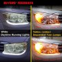 3000051155 LED Диодни Дневни светлини RXZ Amio DRL RGB Car Light многоцветни+функция бягащ мигач60см, снимка 5