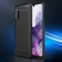 Samsung Galaxy A03s Удароустойчив Carbon Fiber Калъф и Протектор, снимка 9