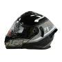 Mодуларна каска за мотор черно/бяло, снимка 1