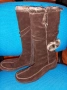 Дамски,зимни, велурени ботуши, снимка 1