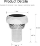 Соларна плуваща LED лампа за басейн, 2 в 1 с пречистване, 7 цвята, дистанционно, IP68, снимка 7